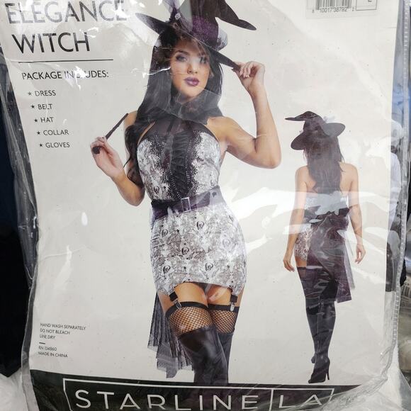 Starline Gothic Elegance Witch Mini Dress Costume - Picture 4 of 13
